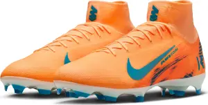 Бутси Nike MERCURIAL ZOOM SUPERFLY 10 PRO KYLIAN MBAPPÉ FG оранжево-темно-бірюзові IM9321-801