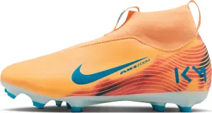 Бутси дитячі Nike JR MERCURIAL ZOOM SUPERFLY 10 ACADEMY KYLIAN MBAPPÉ FG/MG оранжево-темно-бірюзові HF3417-801