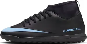 Сороконіжки (шиповки) дитячі Nike JR MERCURIAL SUPERFLY 10 CLUB TF чорно-блакитні FQ8313-003