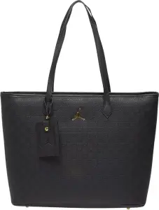 Сумка через плечо Nike JORDAN MONOGRAM TOTE BAG 32L черно-золотая LM0990-K5X