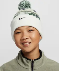 Шапка підліткова Nike PEAK STANDARD CUFF BEANIE молочно-зелено-синя HV7025-133