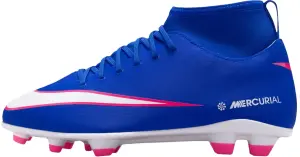Бутси дитячі Nike JR MERCURIAL SUPERFLY 10 CLUB FG/MG синьо-рожево-білі FQ8318-446