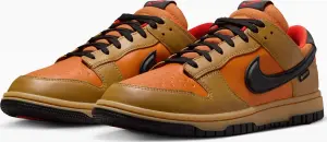 Кроссовки Nike DUNK LOW GORE-TEX коричнево-оранжево-черные HQ2053-700