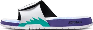 Шльопанці Nike JORDAN HYDRO 5 RETRO біло-фіолетово-блакитно-зелені 555501-103