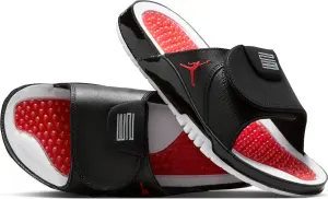 Шльопанці Nike JORDAN HYDRO XI RETRO чорно-червоно-білі FN2452-006