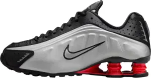 Кросівки жіночі Nike SHOX R4 чорно-сріблясто-червоні AR3565-011