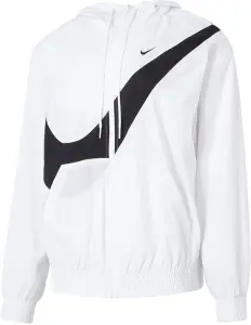 Ветровка женская Nike SPORTSWEAR CLASSIC UV PROTECTION бело-черная HM8971-100