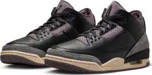 Кроссовки женские Nike AIR JORDAN 3 RETRO X A MA MANIÉRE черно-серо-фиолетовые FZ4811-001