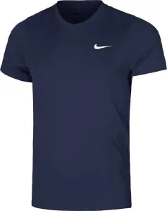 Футболка для тенісу Nike COURT VICTORY DRI-FIT темно-синя FZ6921-451