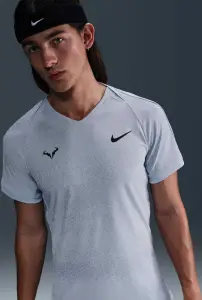 Футболка для тенісу Nike RAFA DRI-FIT ADV світло-сіра FD5409-058
