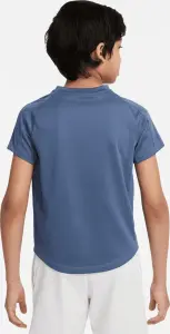 Футболка для тенісу підліткова Nike COURT DRI-FIT VICTORY синя CV7565-493