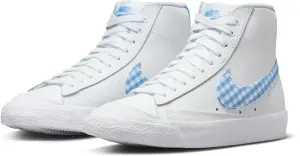 Кеди жіночі Nike BLAZER MID '77 біло-блакитні FD9163-100