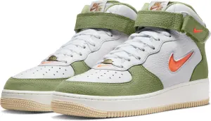 Кросівки Nike AIR FORCE 1 MID QS JEWEL біло-зелено-помаранчеві DQ3505-100