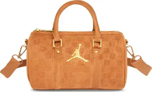 Сумка через плече Nike JORDAN SUEDE MONOGRAM MINI DUFFEL 3L помаранчева MA9209-X6X