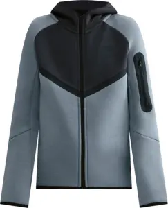 Толстовка підліткова Nike SPORTSWEAR TECH FLEECE димчасто-сіро-чорна HV5867-060