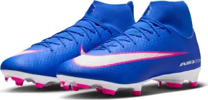 Бутси Nike MERCURIAL ZOOM SUPERFLY 10 ACADEMY FG/MG синьо-рожево-білі FQ1456-446