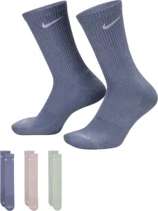 Шкарпетки Nike EVERYDAY PLUS CUSHIONED 3PR сірі, бежеві, світло-зелені (3 пари) SX6888-933