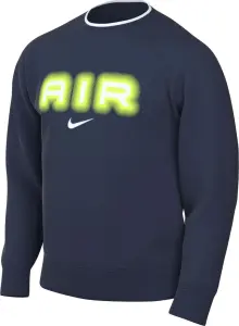 Світшот Nike AIR темно-синьо-лаймовий HM0177-410