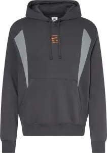 Худи Nike AIR PULLOVER HOODIE темно-серо-оранжевое HM0175-061