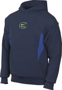 Худи Nike AIR PULLOVER HOODIE темно-сине-салатовое HM0175-410