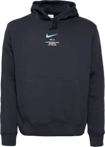 Худи Nike SPORTSWEAR SWOOSH черно-бирюзовое IB6480-011