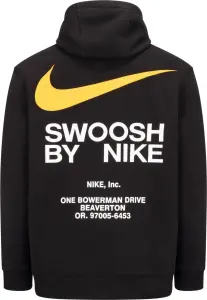 Худи Nike SPORTSWEAR SWOOSH черно-оранжевое IB6480-010