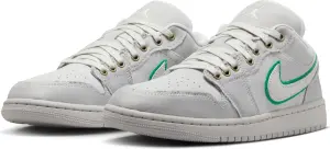 Кроссовки женские Nike AIR JORDAN 1 LOW SE светло-серо-зеленые IH3369-077