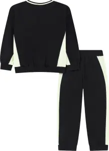 Спортивний костюм дитячий Nike FRENCH TERRY COLORBLOCKED CREW чорно-білий 86N697-023