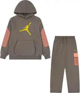 Спортивний костюм підлітковий Nike JORDAN HIKE MIKE FRENCH TERRY коричнево-помаранчевий 95F517-G7O__95F521-G7O