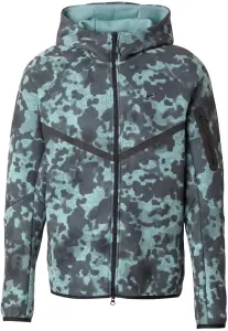 Толстовка Nike TECH FLEECE CAMO WINDRUNNER м'ятно-чорний камуфляж HV0955-017