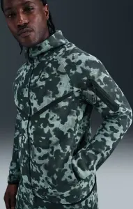 Толстовка Nike TECH FLEECE CAMO WINDRUNNER м'ятно-чорний камуфляж HV0955-017