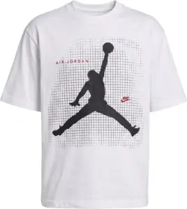Футболка дитяча Nike JORDAN JUMPMAN GRID BLUR біла 85F634-001