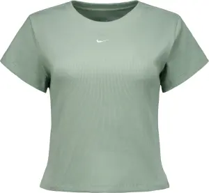 Футболка жіноча Nike SPORTSWEAR TIGHT RIBBED світло-зелена HV4994-006