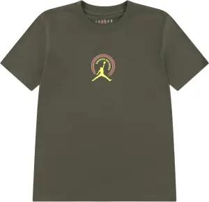 Футболка підліткова Nike JORDAN BROKEN RECORDS оливкова 95F628-F84