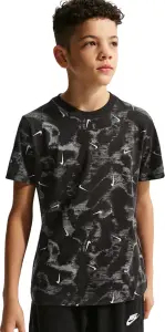 Футболка підліткова Nike SPORTSWEAR чорно-темно-сіро-біла II0458-010
