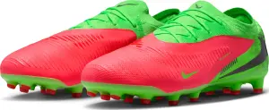 Бутсы Nike PHANTOM 6 LOW PRO "ERLING HAALAND" AG-PRO EH салатово-красные IH1777-603