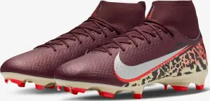 Бутсы Nike UNITED MERCURIAL ZOOM SUPERFLY 10 ACADEMY FG/MG NU3 бордово-красно-бежевые IO8441-661