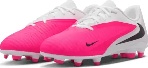 Бутсы детские Nike JR PHANTOM 6 LOW CLUB FG/MG бело-розовые IH1800-901