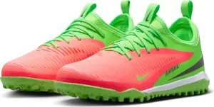 Сороконіжки (шиповки) дитячі Nike JR PHANTOM 6 LOW ACADEMY "ERLING HAALAND" TF EH салатово-червоні HQ2040-603