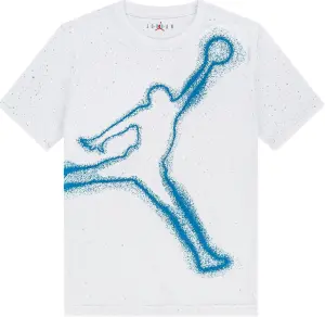 Футболка підліткова Nike JORDAN BRAND біло-блакитна 95F599-001
