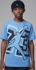 Футболка підліткова Nike SPLIT SPLATTER блакитно-чорно-біла 95F648-B9F