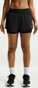 Шорти для бігу жіночі Nike SWIFT DRI-FIT MID-RISE 2-IN-1 чорні HJ5376-010