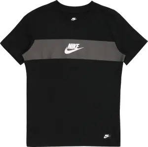 Футболка подростковая Nike SPORTSWEAR черно-серая IF5957-011