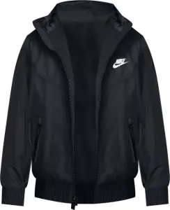 Ветровка подростковая Nike SPORTSWEAR WINDRUNNER REPEL черная FZ5516-010