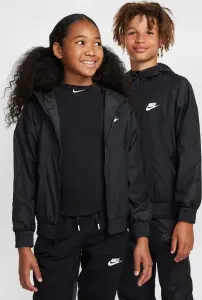 Ветровка подростковая Nike SPORTSWEAR WINDRUNNER REPEL черная FZ5516-010