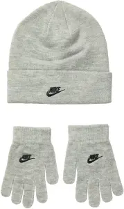 Зимовий набір аксесуарів підлітковий Nike FUTURA BEANIE GLOVE SET сірий 9A2961-042