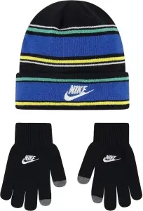 Зимний набор аксессуаров подростковый Nike MULTI STRIPE черно-сине-желтый 9A3047-023