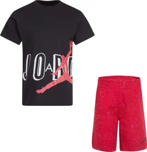 Комплект літній дитячий Nike JORDAN чорно-червоний 85B225-R78