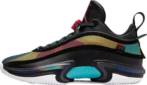 Кросівки баскетбольні Nike AIR JORDAN XXXVI LOW чорно-червоно-зелені DH0833-063