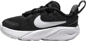 Кроссовки детские Nike STAR RUNNER 4 NN (TD) черно-белые DX7616-001